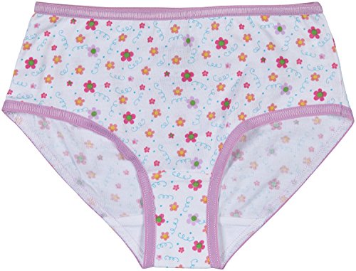 Trimfit Girls' 100% Cotton Tagless Colorful Briefs 10-Pack, XL (14-16)3