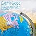 Illuminated Kids Globe with Stand – Educational Gift with World Map and LED Night Light (110V, 8