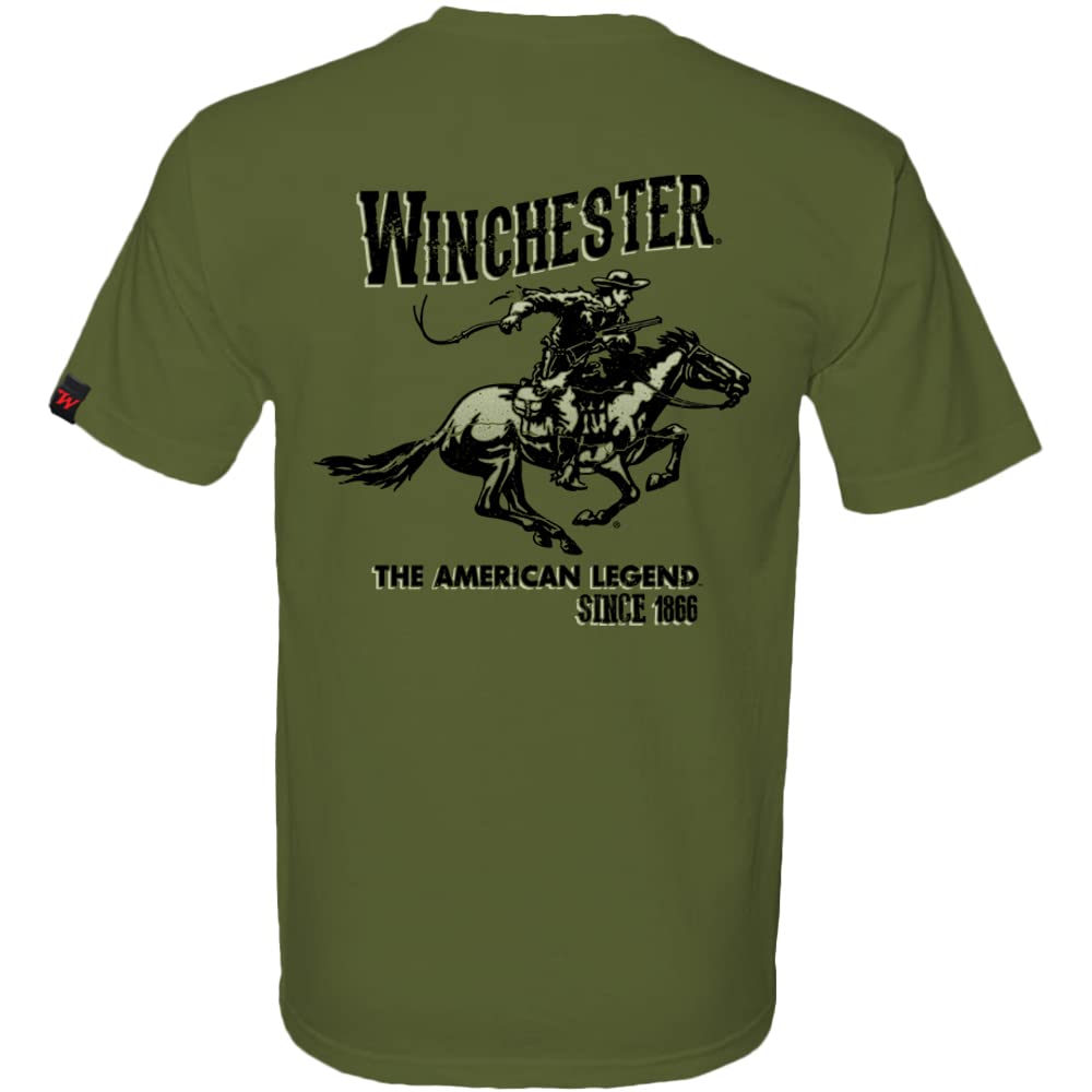 WINCHESTER SHIRTSWinchester Official Vintage Horse and Rider Graphic T-Shirts for Men