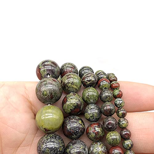 Perle di diaspro sangue di drago naturale, perle di pietre preziose