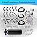 Foruly for Complete A/C Retrofit Kit with Barrier Hoses – Binary Switch, Receiver Drier & Fittings for Classic Cars, Hot Rods & Engine Swaps – Everything to Convert or Repair Your AC System