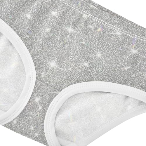 Joisal Cotton Girls Underwear Toddlers Minimalist Gray Stars Art Little Girl Panties Fun Print Kids Undies Briefs 2t4