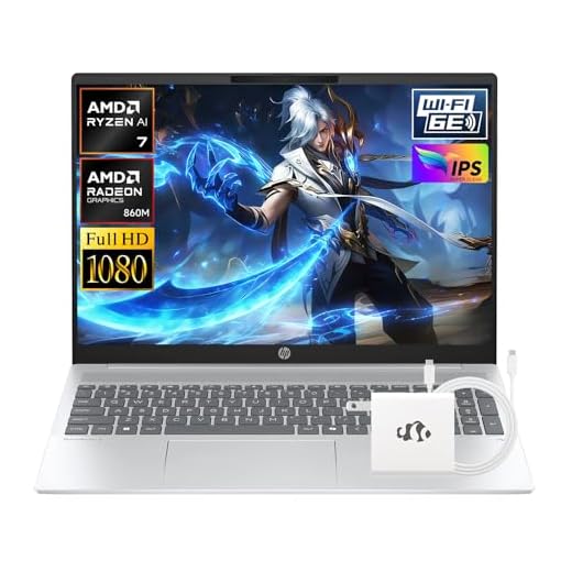 HP OmniBook 5 16" Laptop, AMD Ryzen AI 7 350 (Up to 5GHz), 16GB DDR5 512GB SSD, Radeon 860M Copilot+ Computer-Laptops for Creator Business Gaming College with Win11 WiFi6E Backlit KB GM Accessory