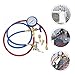 Cabilock Manifold Gauge Set Automotive Refrigeration Tool with Assorted Color Hoses for and Diagnostics of Systems