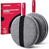Esponja Exfoliante Corporal, Esponja de Ducha Extra áspera para Mujer, Esponjas Exfoliantes Corporales para Eliminar Piel Muerta, para Baño y Cuerpo (Paquete de 2)