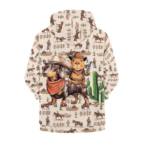 Boys Zip Up Hoodies Western Long Sleeve Hooded Sweatshirts 6-16 Horse Aesthetic Zip Up Sweatshirts2