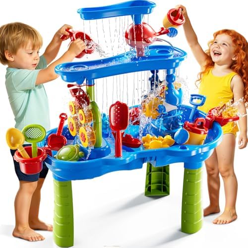 3-Tier Sand and Water Table Toys for Kids Aged 3 4 5 6 7 8