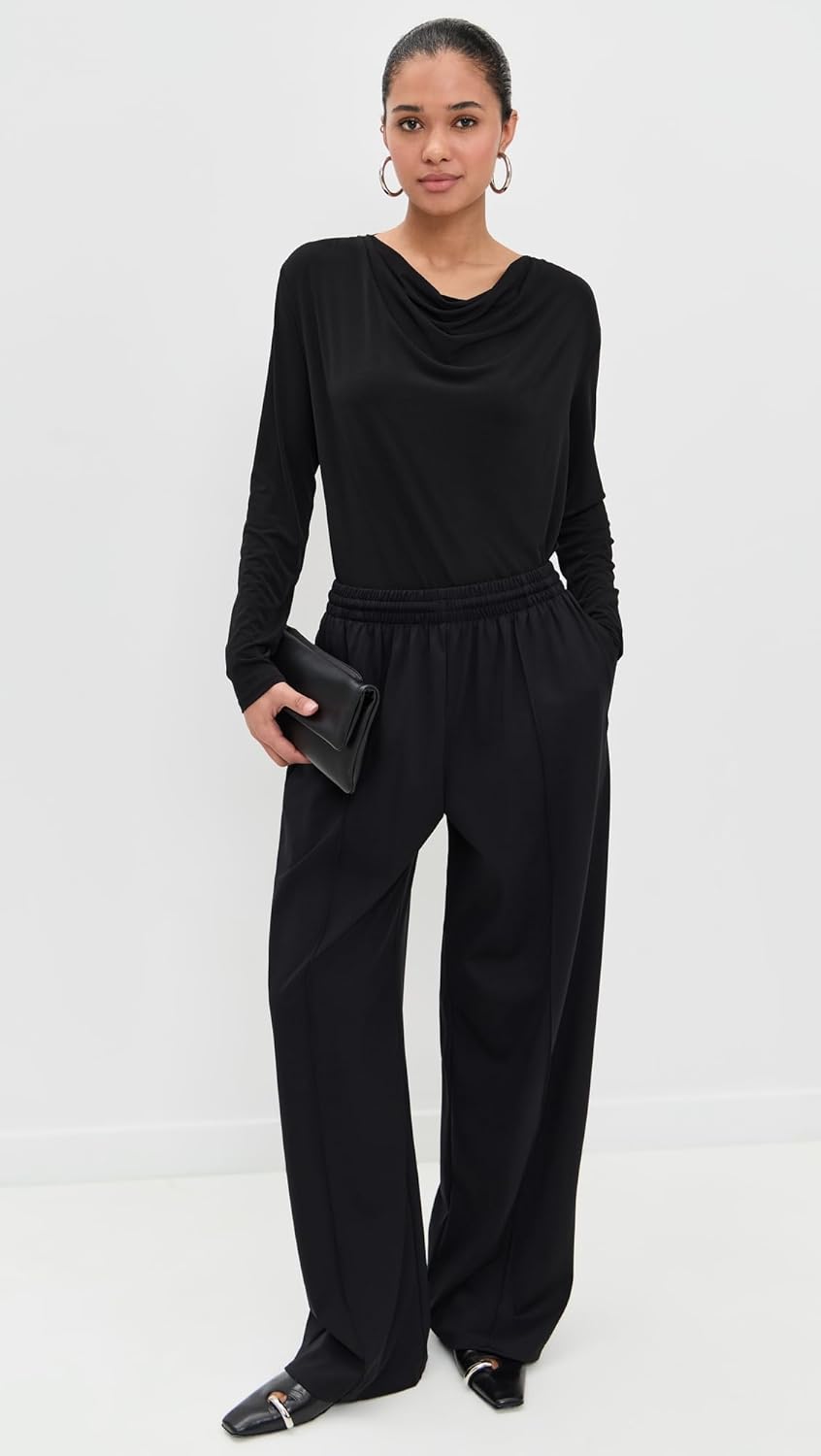 Vince Women's Long Sleeve Cowl Neck Shirt - Image 5