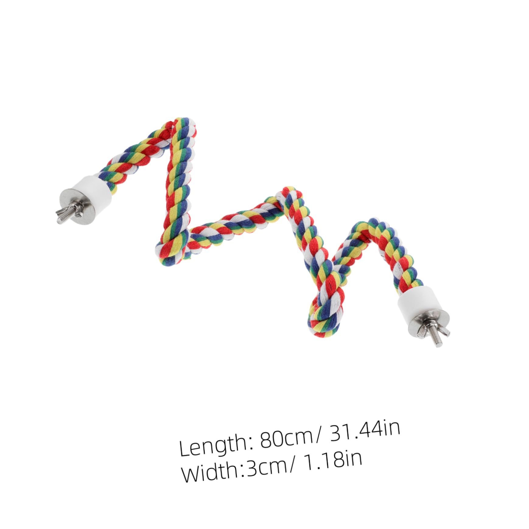 KESYOO Colorful Cotton Rope Parrot Ladder Rotating Swing Climbing Stand for Birds Versatile Chewing Perching for Parakeets and Cockatiels Easy to Install Activity Boosting