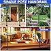 Handrails for Outdoor Steps, 1-2 Step Single Post Handrail, 38