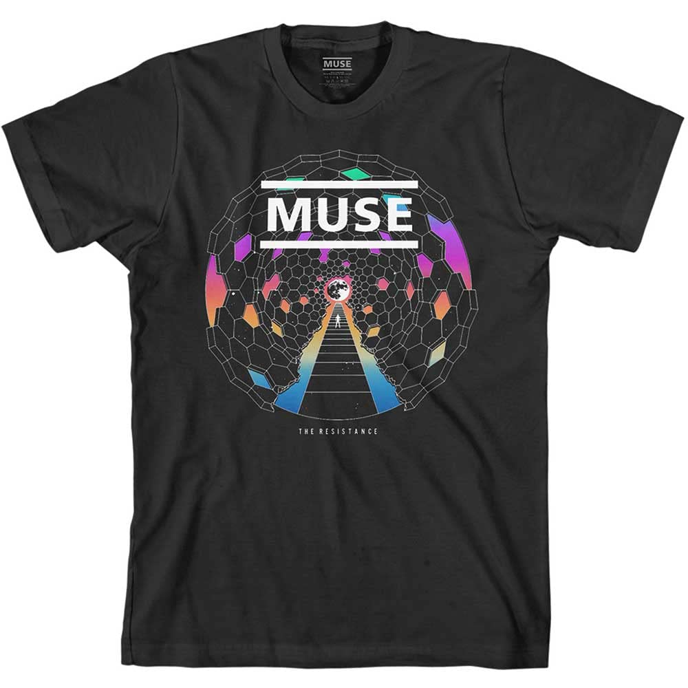Muse Resistance Moon Official Tee T-Shirt Mens Unisex (Large) Black