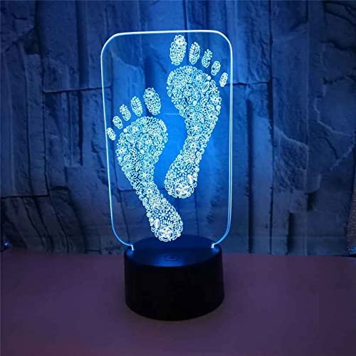 Lampada 3D LED Notte A Forma Di Cowboy - Illusione Ottica Con Telecomando 16 Colori E Base Touch, Decorazione Camera Da Letto Per Bambini E Adulti - 3