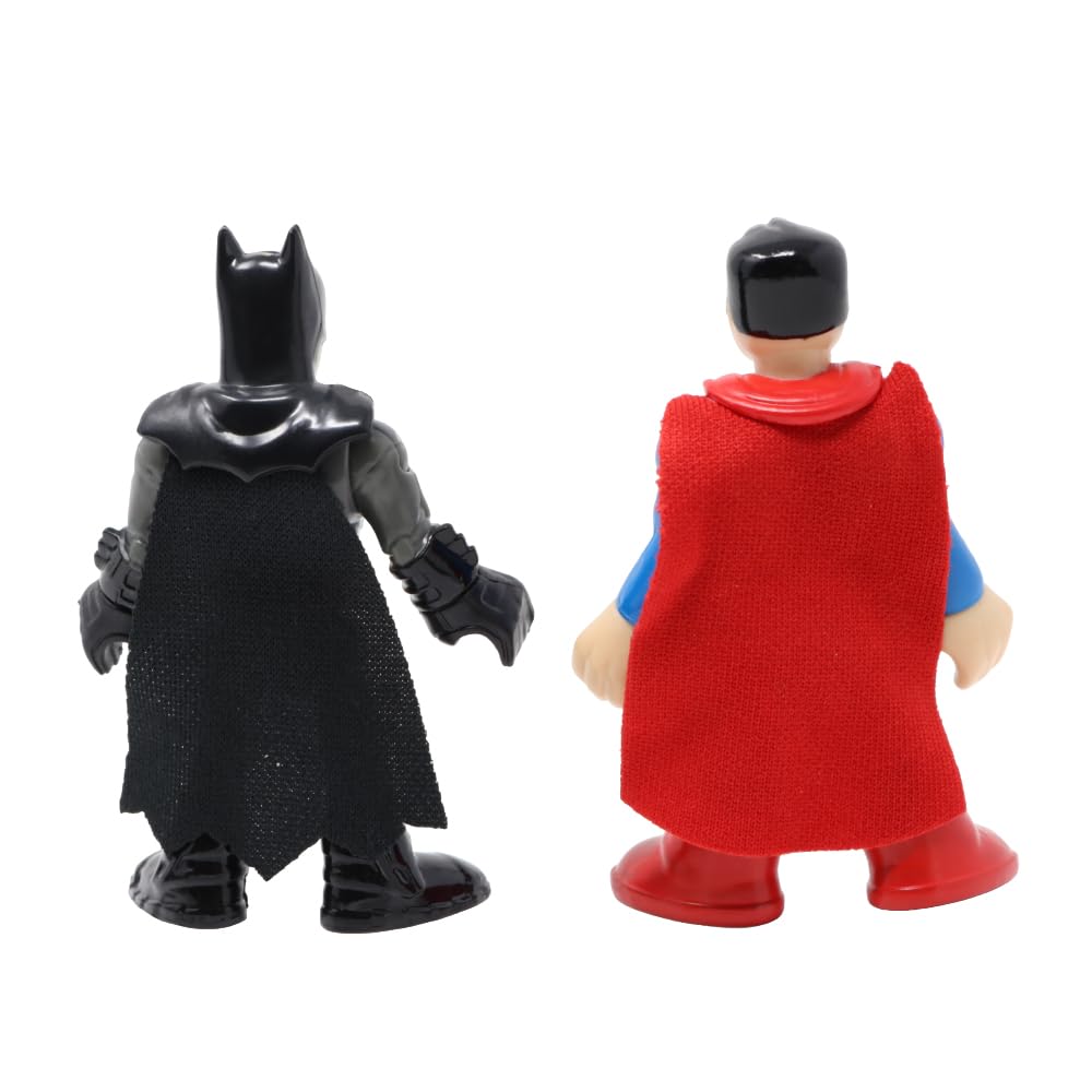 Części zamienne do Imaginext DC Super Friends Super Hero Flight City - DHT62 ~ zapasowe figurki Batmana i Supermana