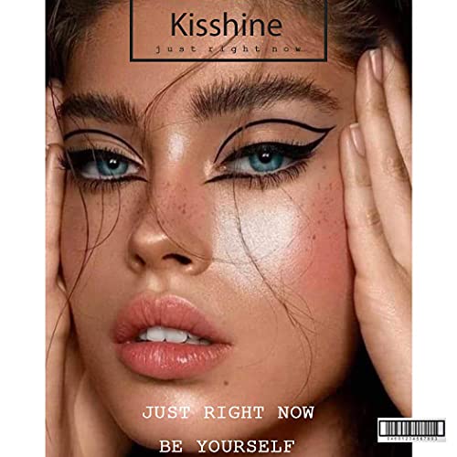 Kisshine Liquid Eyeshadows Pearlescent Eyeshadow Black Shimmer Non-Stick Eye Shadow Costume Party Eye Makeup Gift For Women And Girls Pack Of 1 (Black 4#) #TOP4