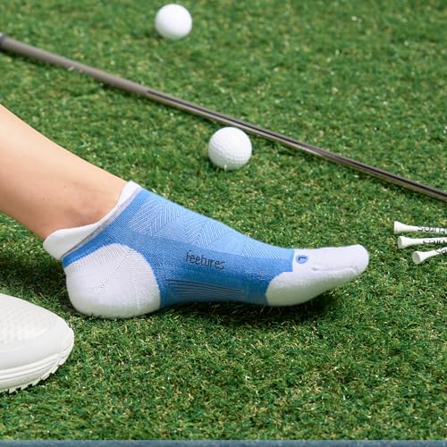 Image of Feetures Elite Golf Max Cushion Tab Ankle Socks - Sport Sock with Targeted Compression