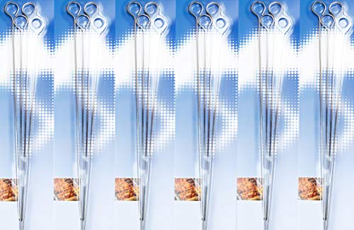 Preisvergleich Produktbild Helmecke & Hoffmann Schaschlikspieße, Edelstahlspieße, Grillspieße (24)