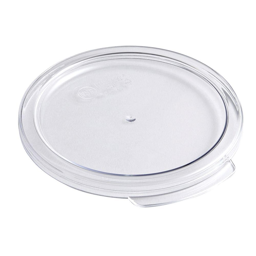 Polypropylene Lid for 1 Qt Food Storage Containers - 5 3/4" Dia x 1/4" H by HUBERT – Plastic, Clear, Model 0106009-PC