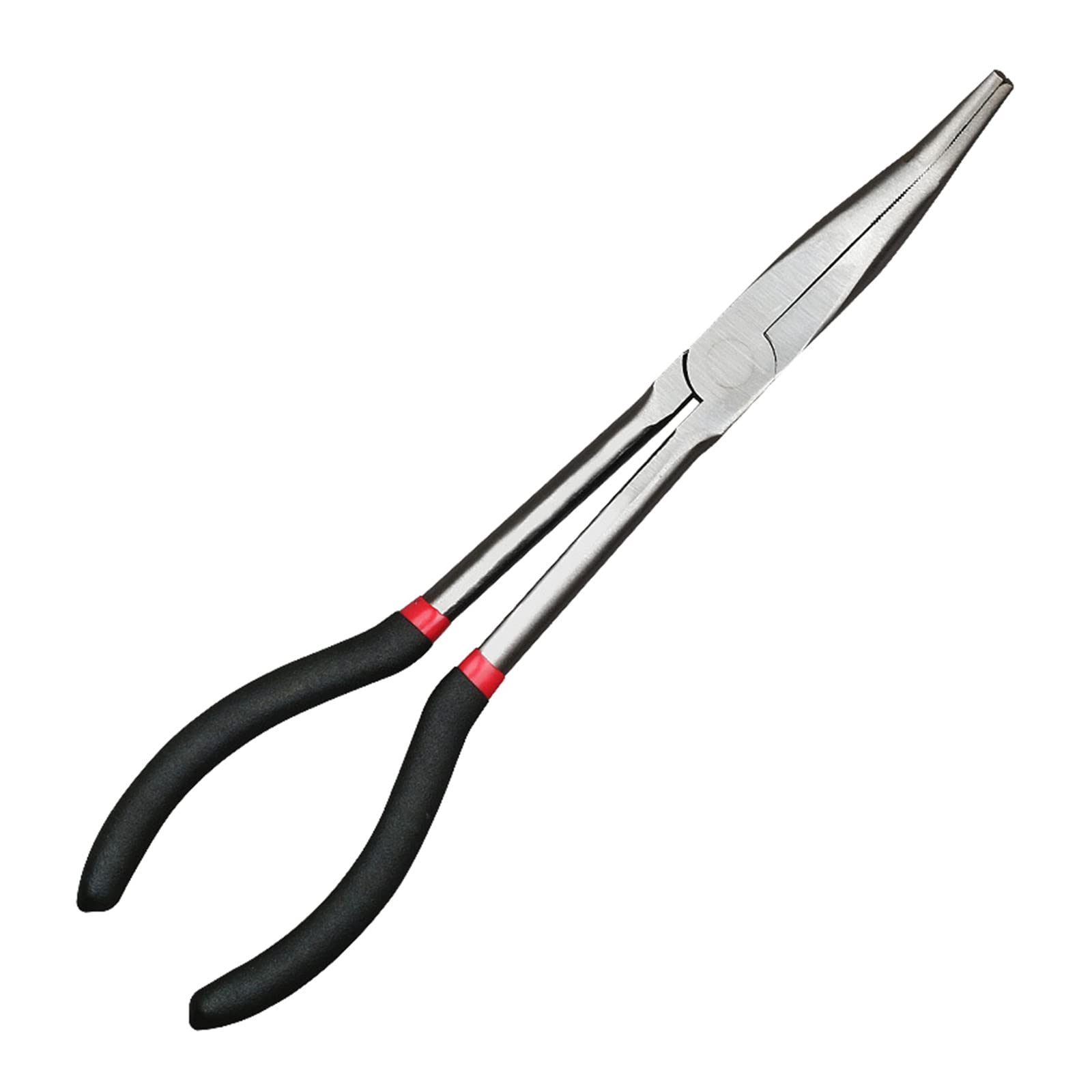 Set di pinze a lungo raggio da 28 cm Set di pinze a becco lungo ad ago dritto 45 25 gradi Angolo lungo Reach Pinze Set di pinze a becco lungo