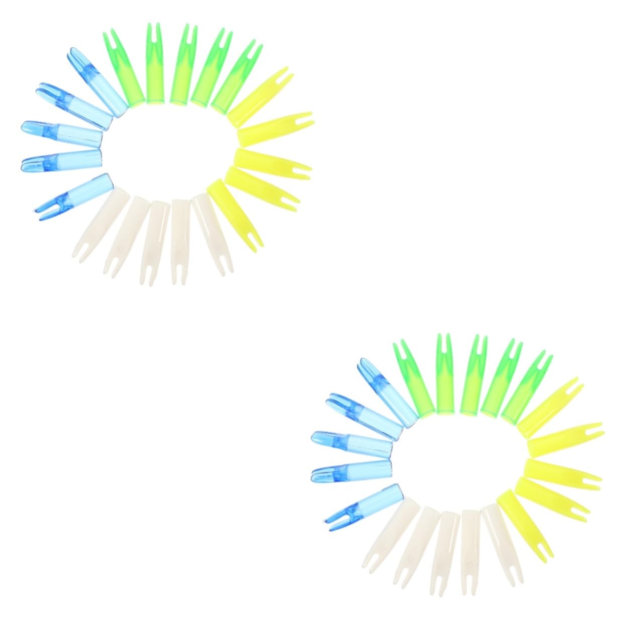 VANZACK 40pcs Outdoor Arrow Plastic Archery for Tapered Wooden Shafts Lightweight Wear-Resistant Design for Improved Accuracy Performance