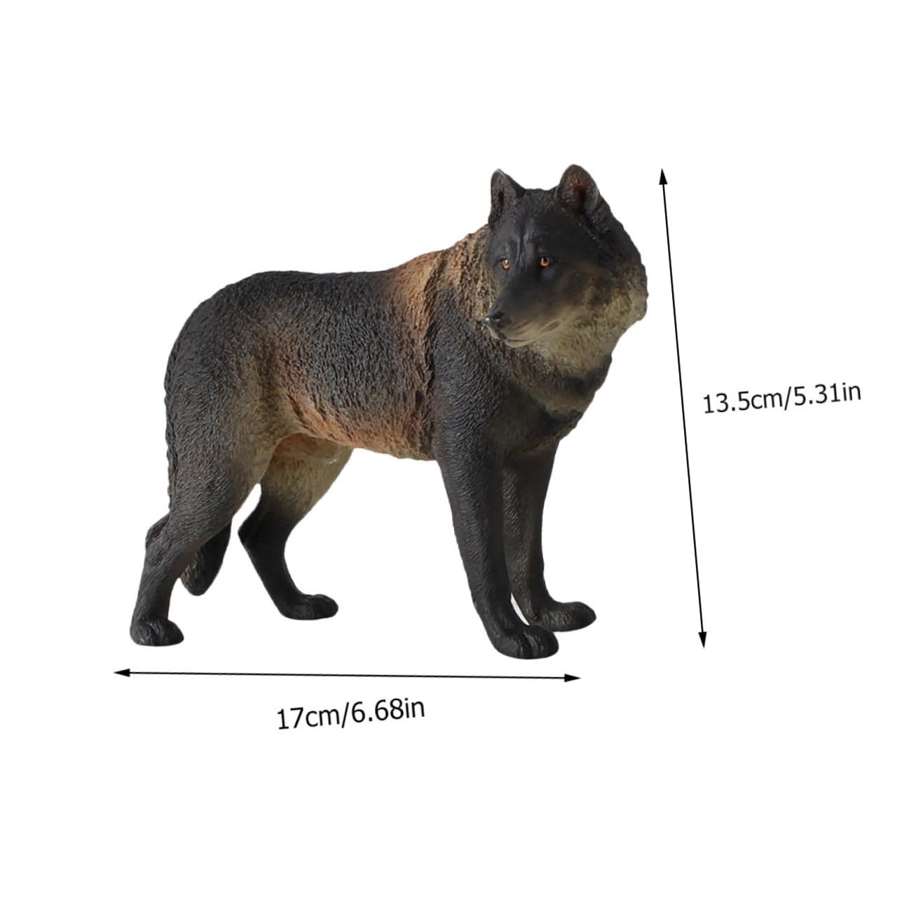 Figura de Animal Salvaje Realista 1 Pieza PVC Negro para Niños