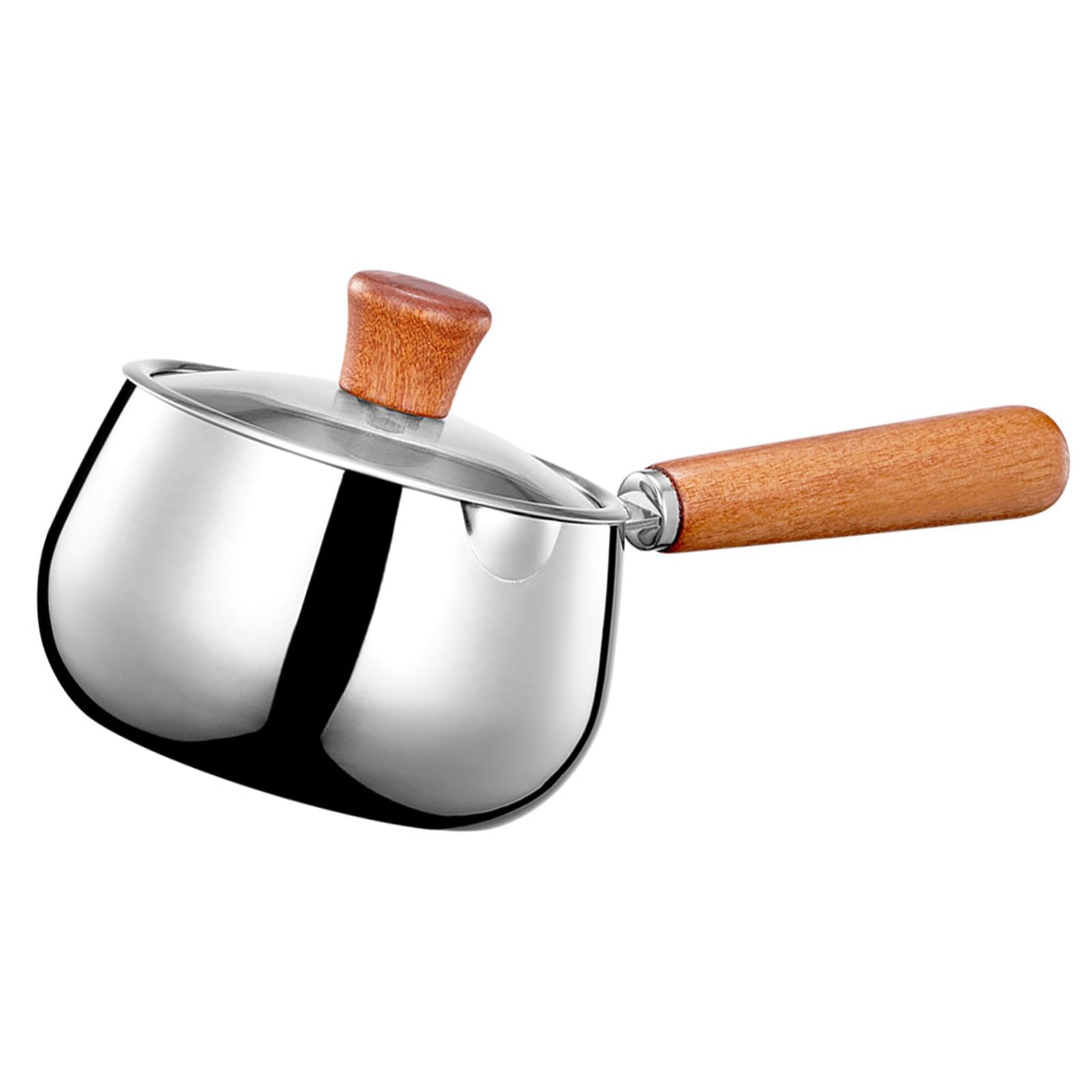 Buxuaaaa Practical 316Stainless Steel Small Cookware Cooking Pots Multipurpose Saucepan Small Soup Pots with Handle for Cooking Kitchen Saucepan