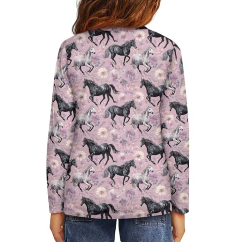 Image of Uourmeti Teens Girls Long Sleeve T Shirts Fall Outfits Boys Active Sportswear Running Tops