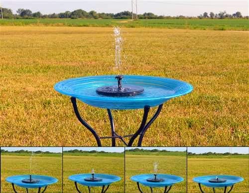 Floating Solar Birdbath Bubbler