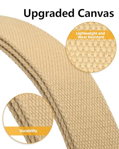 Image of Mile High Life Cut To Fit Canvas Web Belt Size Up to 52 inch with Flip-Top Solid Black Military Buckle
