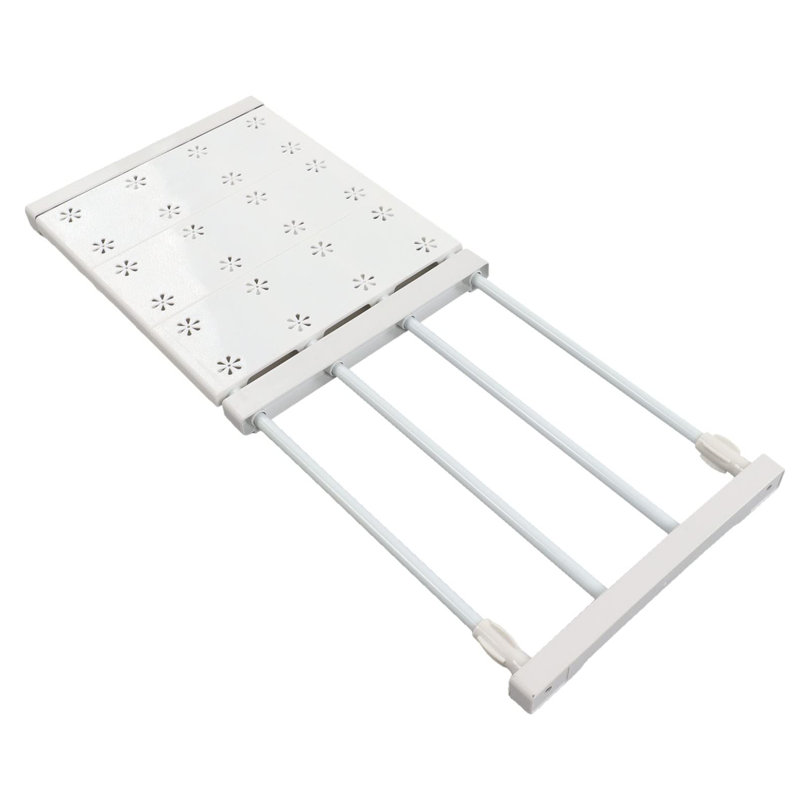 Rozkładane Półki, Półka Napinająca Szafę Regulowany Teleskopowy Stojak do Przechowywania Szafa Napinająca Półka Organizator Rozdzielacz Separator 24cm Szerokość(Length 38‑55cm)