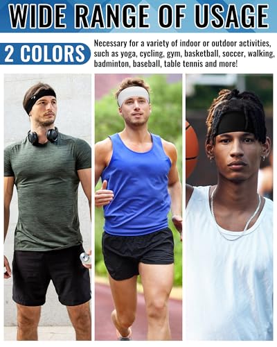 Image of Shihanee 6 Pcs Christian Headbands for Men | Jesus Cross Athletic Sweatbands, Moisture Wicking, Christian Workout Accessories, Football Baseball Running Sports Training