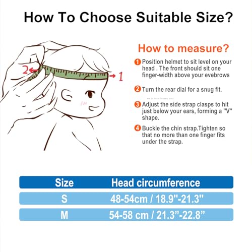 KAMUGO Kids Adjustable Helmet, Suitable for Toddler Kids Ages 2-8 Boys Girls, Multi-Sport Safety Cycling Skating Scooter Helmet (Blue, Small) - Thumbnail 7