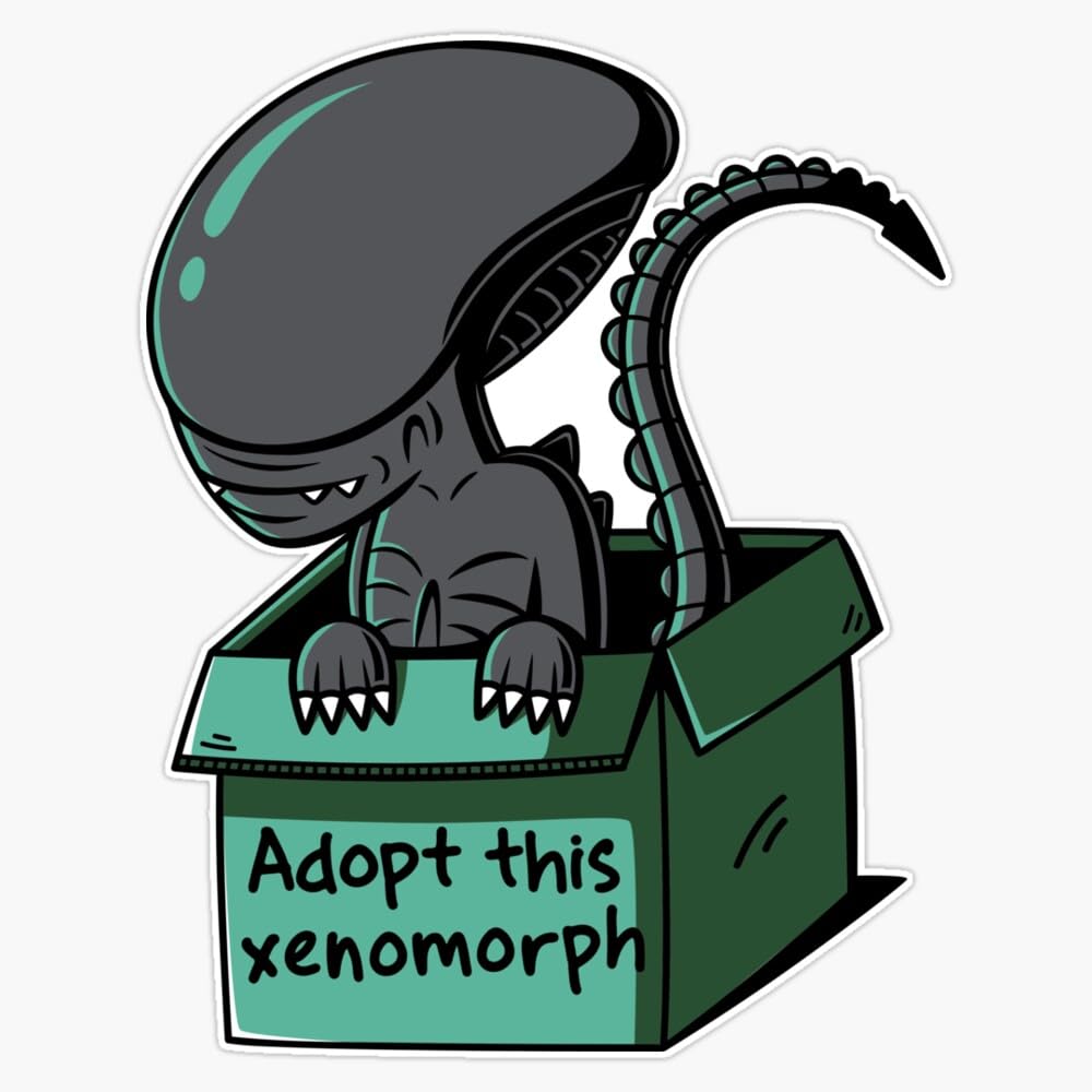 MAGNET Adopt This Xenomorph Magnetic Vinyl Sticker Decal Magnet 5