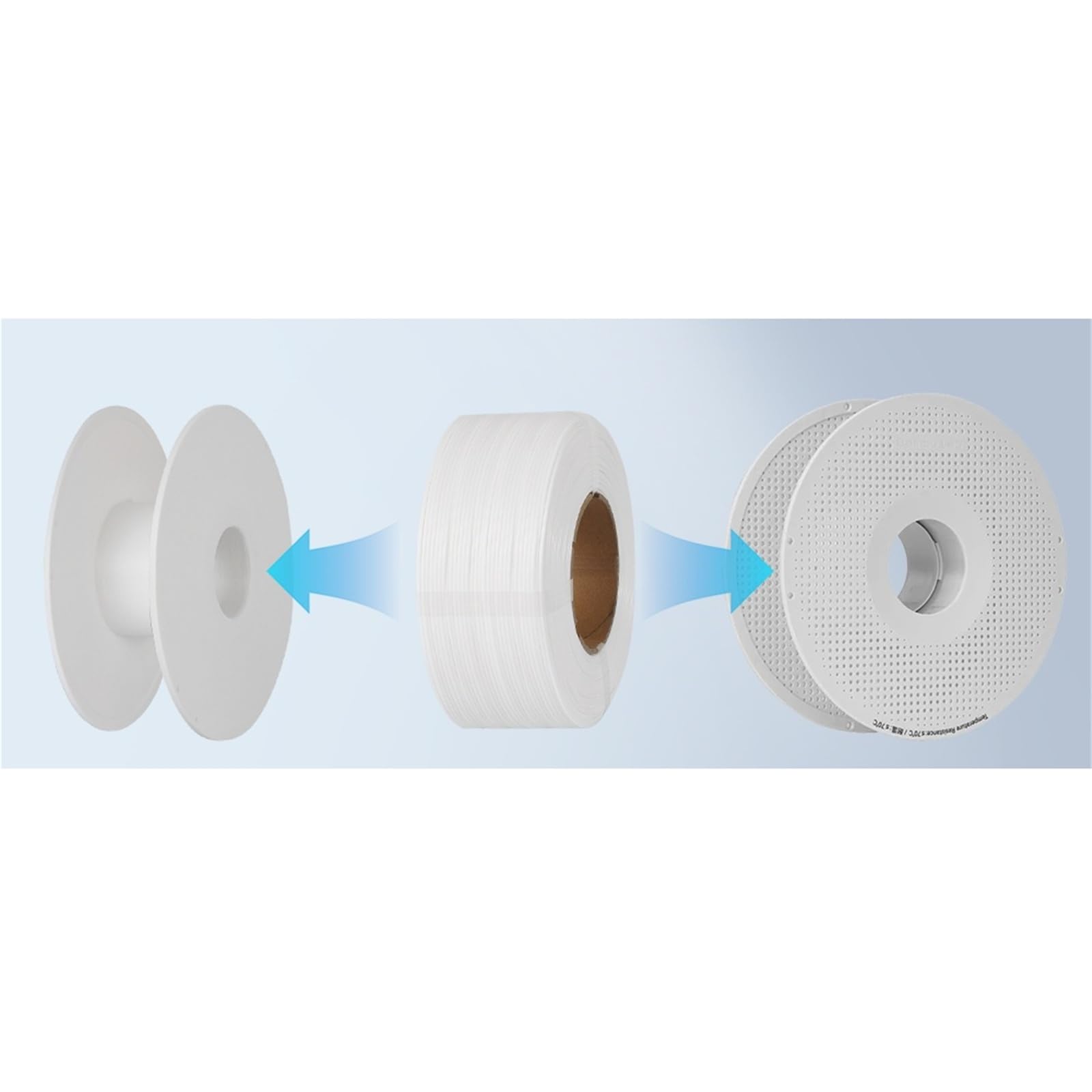 Compatible con filamento PLA KINGROON de 1,75 mm. | 10 recambios sin carrete de 1 kg, sin burbujas, aptos for sistemas reutilizables/sin carrete(Red 10KG)