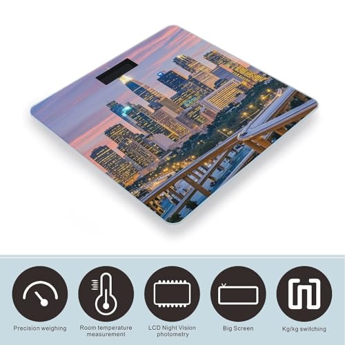 Báscula Digital de Baño con Diseño Los Angeles Skyline miniatura 3