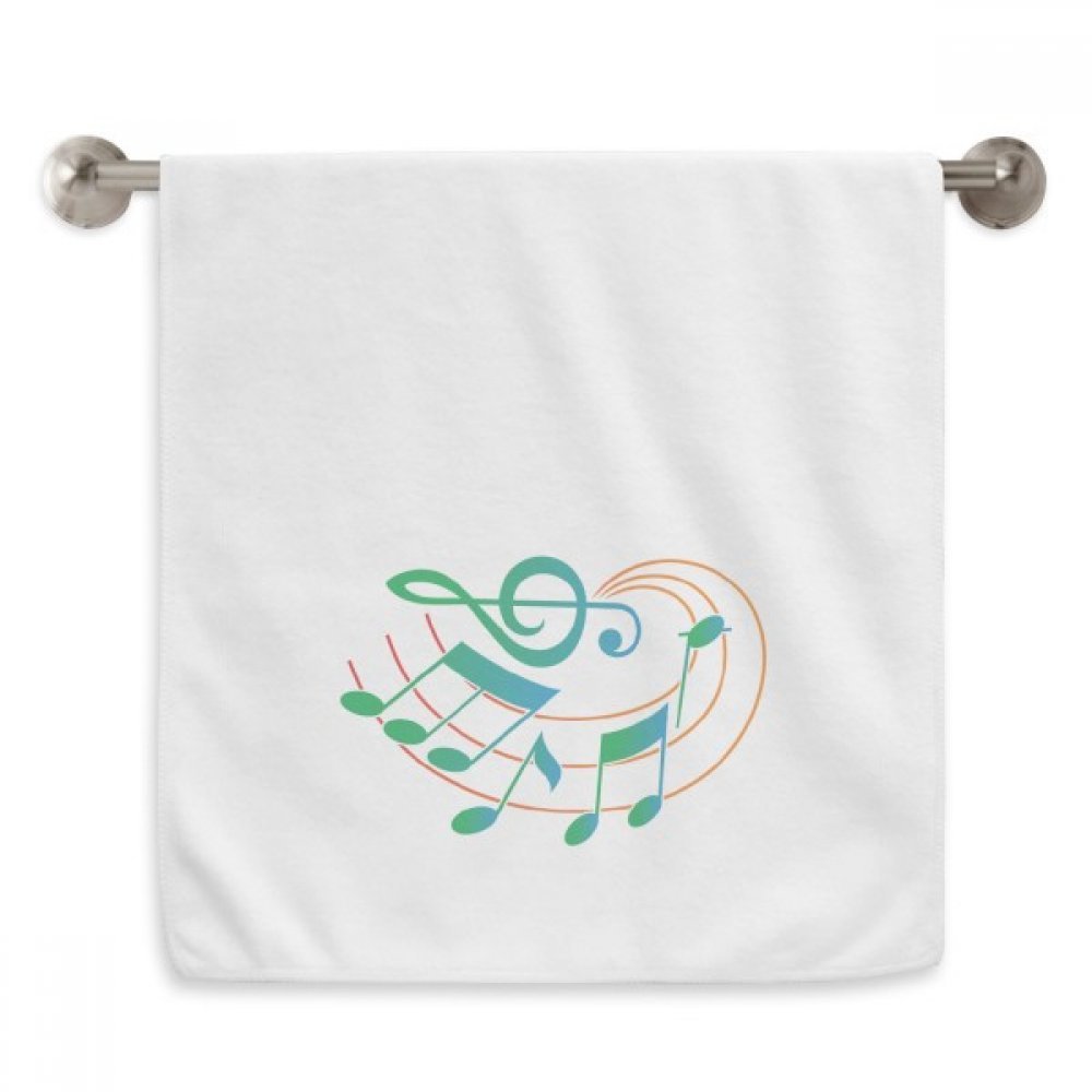 Serviettes musique orange vert 13x29 pouces essuie-mains doux
