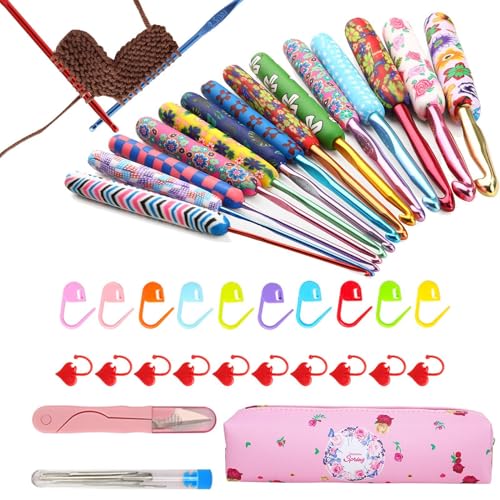 Kit de crochets professionnels avec manches souples antidérapants