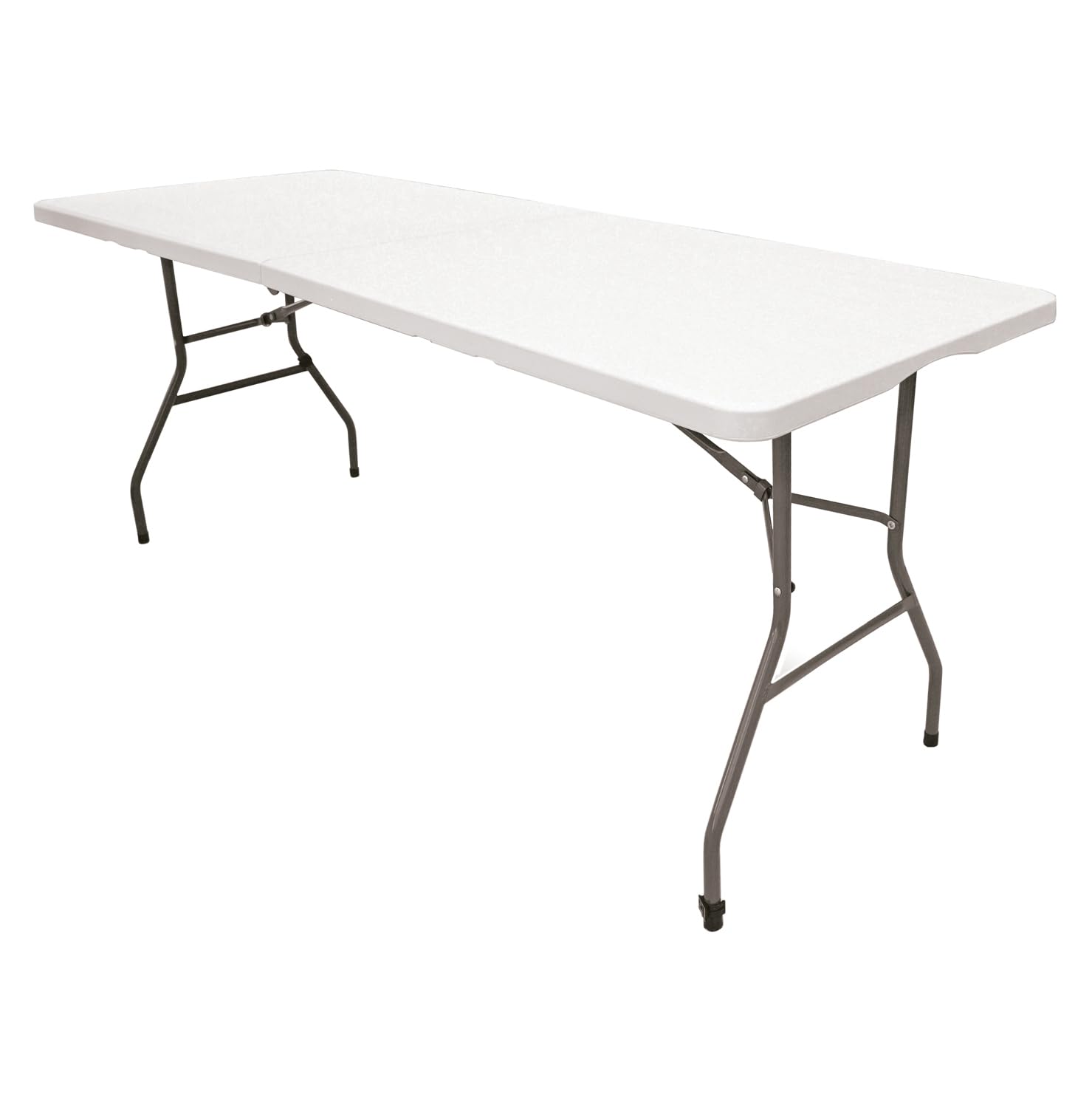 The Homeweeks Mesa Plegable Solid 152cm portátil Normativa Uso público Interior/Exterior (EN 581-1/3) Tablero Resina HDPE 3,5cm Capacidad 6 Personas y Carga 150 kg. Multiusos.