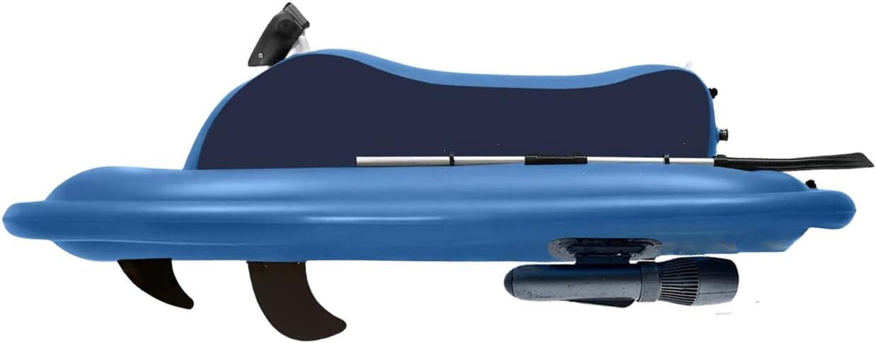 G camolech CM5-2 Inflatable Boat & Scooter with 500W Electric Motor, 10000mAh Battery, Up to 9KM/H Speed, 40M Diving Depth, Yellow, One Size, Plastic, Watercraft, Outdoor & Sports