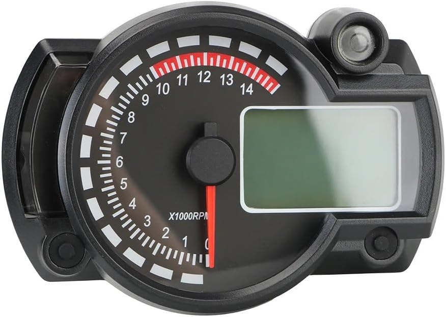 Motorcycle Odometer Gauge Universal Motorcycle Tachometer Motorcycle Dashboard Digital Odometer MAX 299KM/H