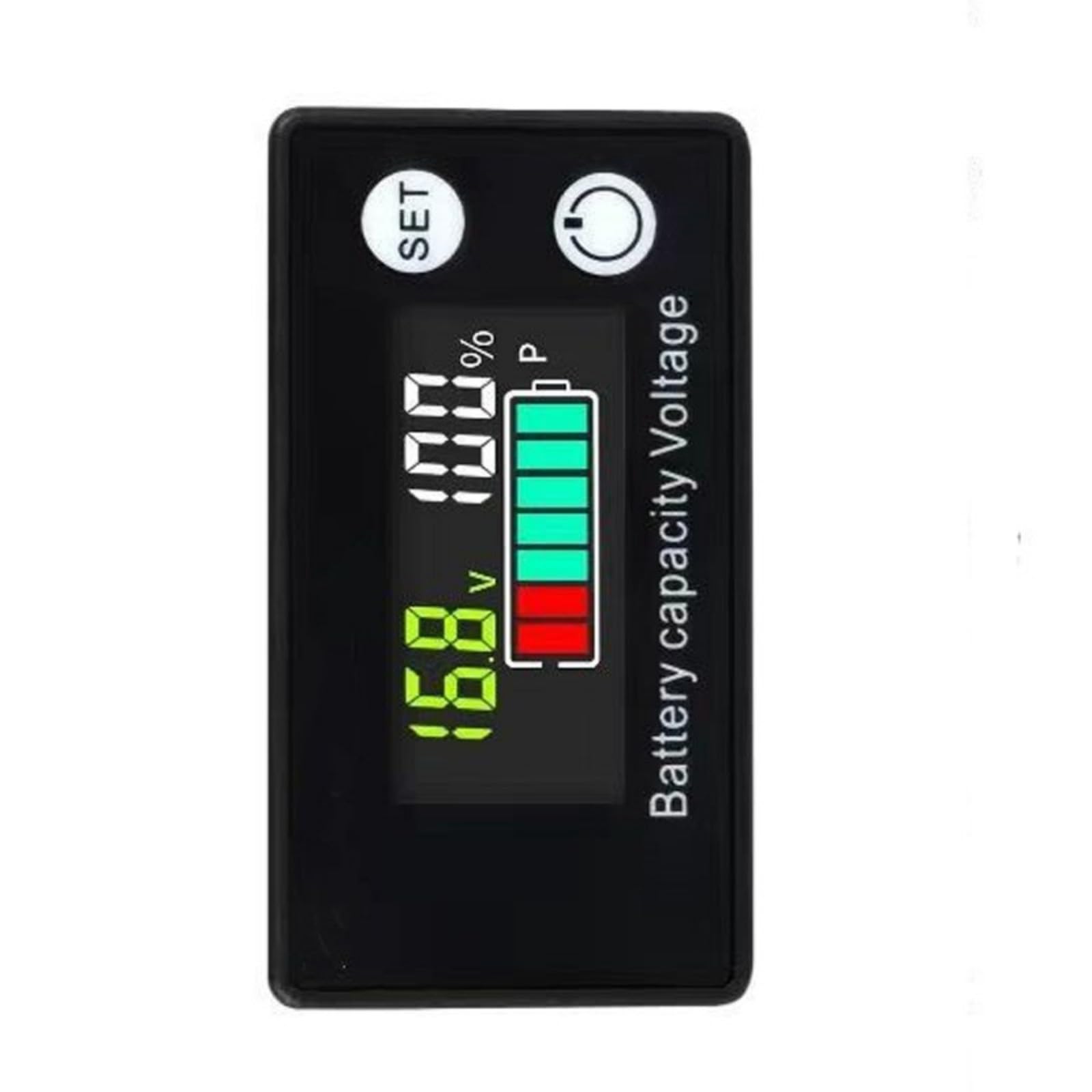 8-100V Battery Meter, Battery Capacity Voltages Indicators, Leads-Acid & Lithiums Charges Discharge Monitors Motorcycle Power Meter Display Capacity Tester Display LED Tester Voltmeter