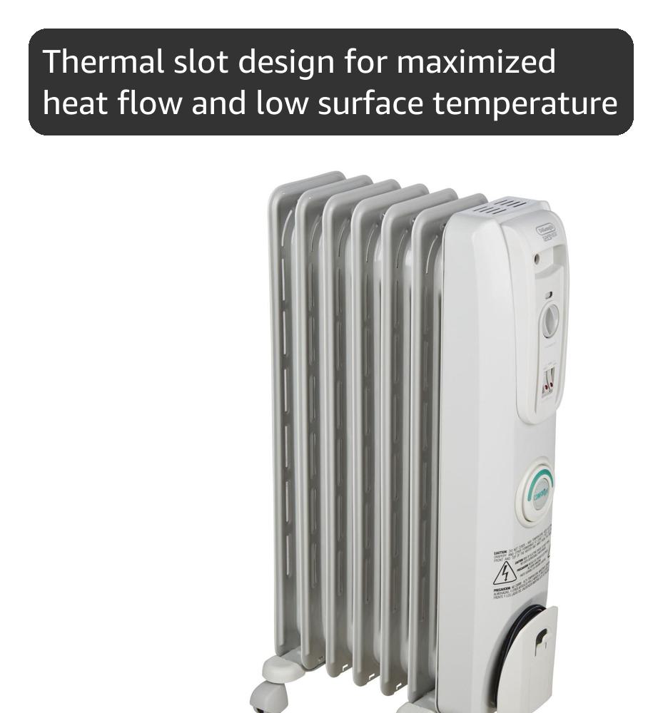 Amazon.com: De'Longhi Oil filled Radiator Heater, 1500W Electric