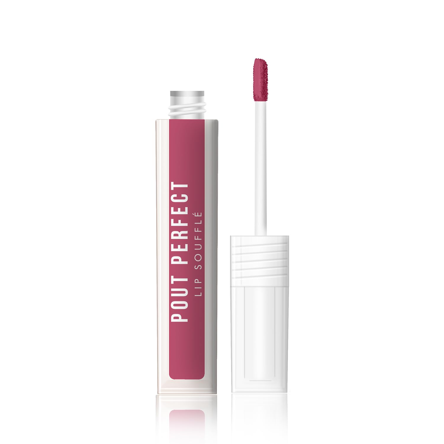 JAQULINE USA Pout Perfect Lip Souffle Long Lasting Liquid Lipstick | Mousse for Lips, Cheeks & Eyes | Matte Finish | Non-Drying, Highly Blendable | Transfer Proof with Hyaluronic Acid - Frosted Petal