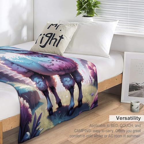 Couverture chaude plaid canapé flanelle douce Alpaga 130x150cm