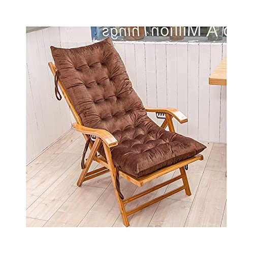 Coussin pour chaise à bascule antidérapant grand format 155x48cm confortable dossier marron