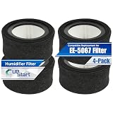4-Pack HS1944 Filters for Crane EE-5067 Air Purifier Replacement HEPA Filter - Compatible with Crane EE5067 Filter Model EE 5067