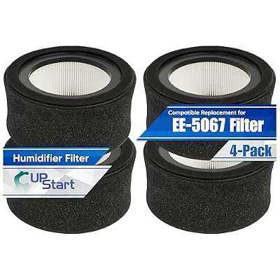 4-Pack HS1944 Filters for Crane EE-5067 Air Purifier Replacement HEPA Filter - Compatible with Crane EE5067 Filter Model EE 5067