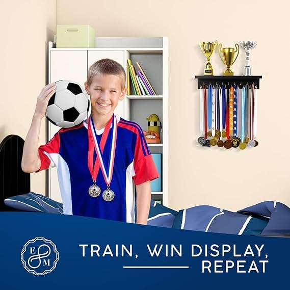Sanvox Engineered Wood Large Medal Holder My Daughter My Pride Brown 2