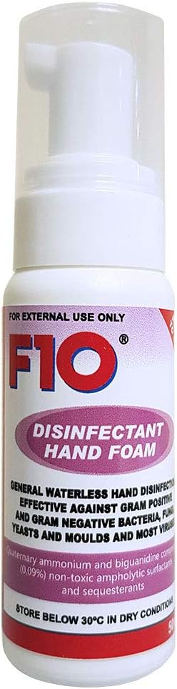 F10 Hand Foam - Waterless Hand Sanitiser - 50ml