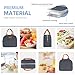 Lunch Bag for Women & Men Adult Insulated Lunch Box, Small Leakproof Cooler Food Lunch Containers Reusable High Capacity Lunch Tote Bags for Work, Travel, Outdoor (Navy Blue)