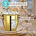 Ice Buckets - Champagne Ice Bucket with Tongs, Golden Trumpet Ice Bucket Stainless Steel Mirror Reflection Wine Cooler for Cocktail Bar Beer Red Wine Liquor Beverages Party,Ice Frozen Longer, 2.5L